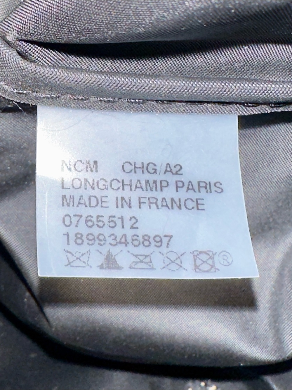 Longchamp 2010’s Limited Edition Blue Tote with Brown Leather Trim. - Picture 10 of 10